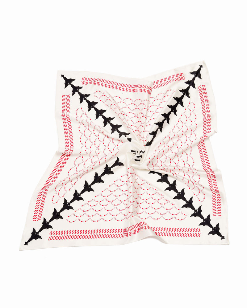 Dolphin Insignia Silk Scarf