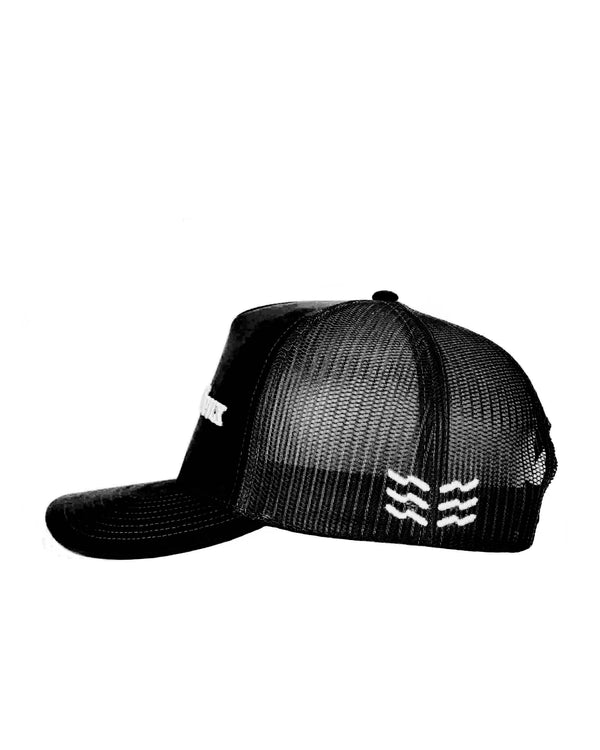 MDD Orca Black Suede Trucker Hat